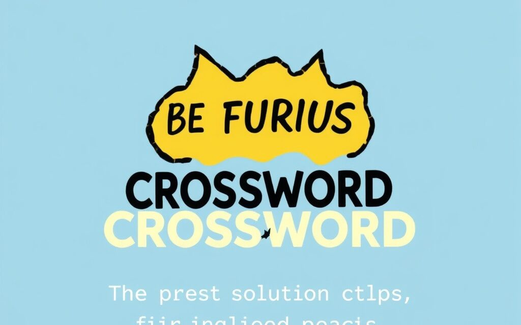 Be Furious NYT Crossword