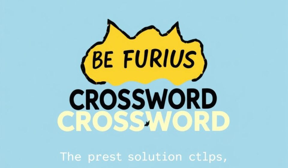 Be Furious NYT Crossword