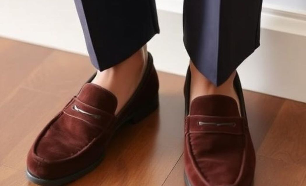 suede loafers