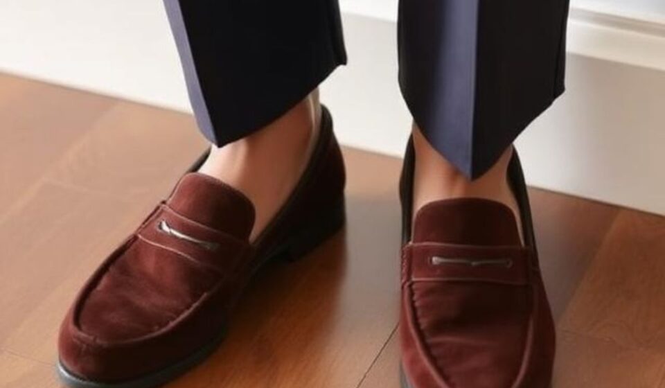 suede loafers